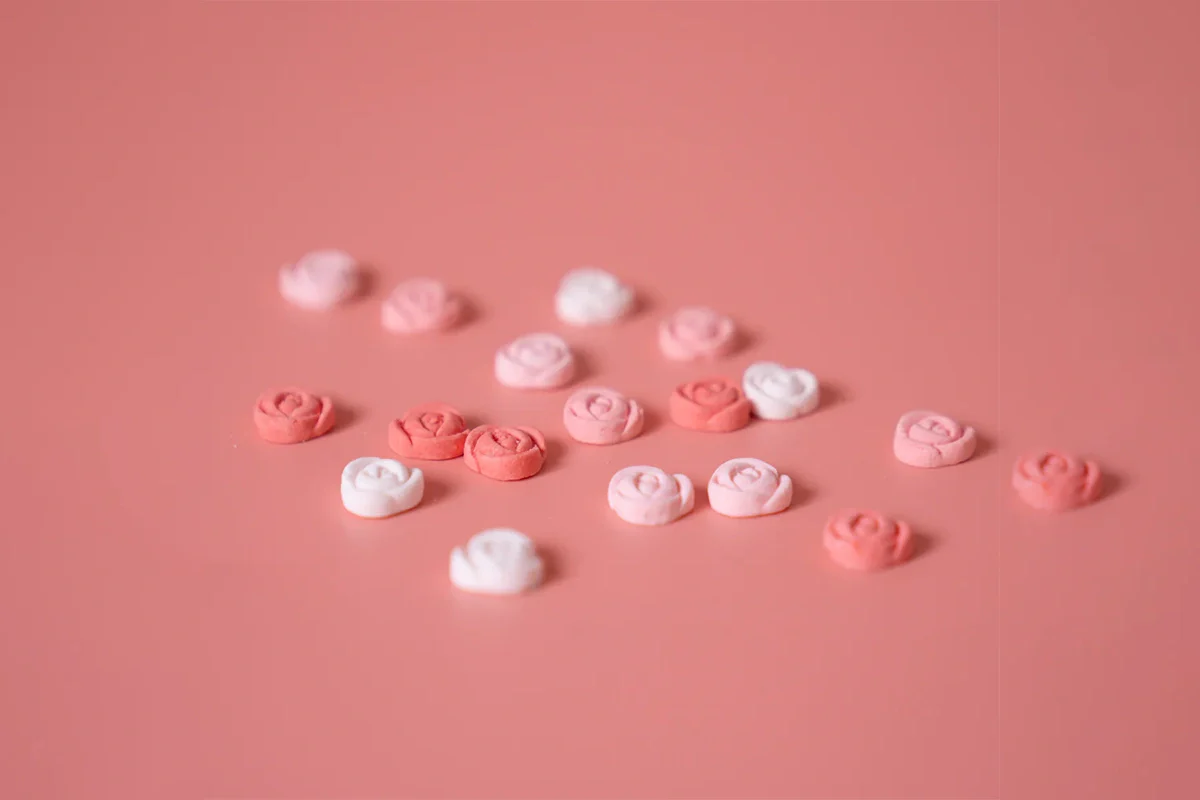 Mini Roses Icing Decorations by (24 Pack) - Sprinks - Image 3