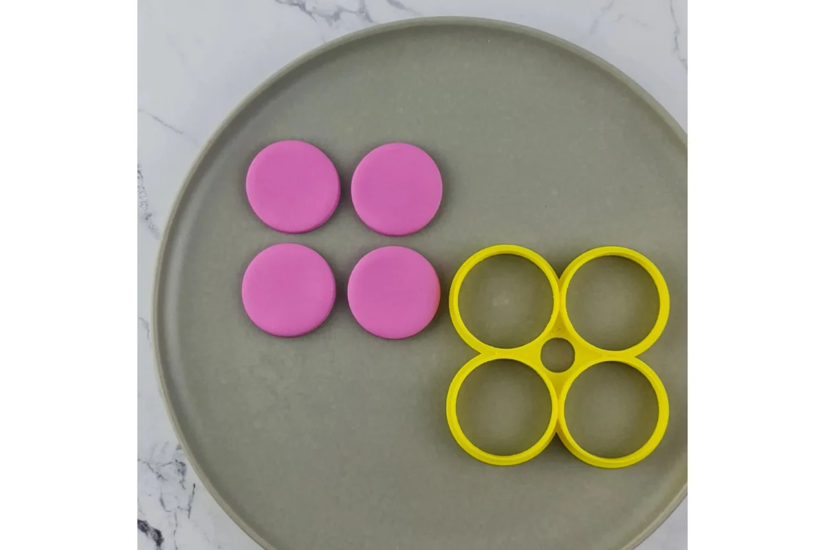Mini Round Multi Cutter (Suits the Debossers) 4 x 46mm - Custom Cookie Cutters
