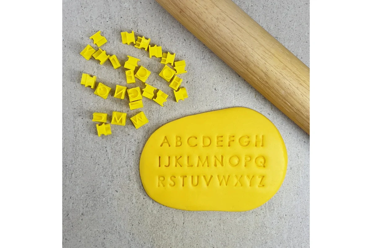 Modern Letter Stamps - Custom Cookie Cutters