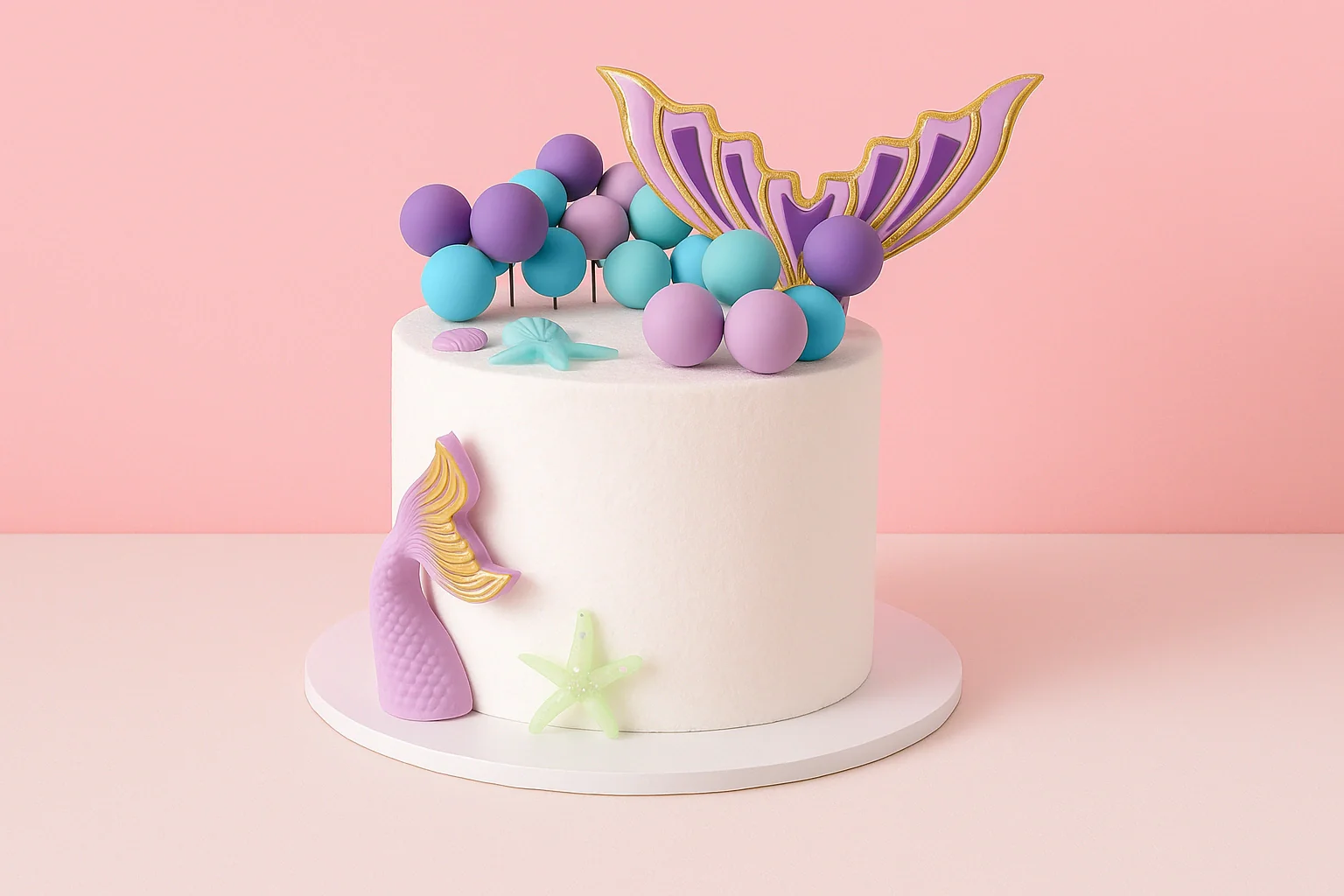Ocean Mermaid Topper Set - Iconic Cake Art - Image 2