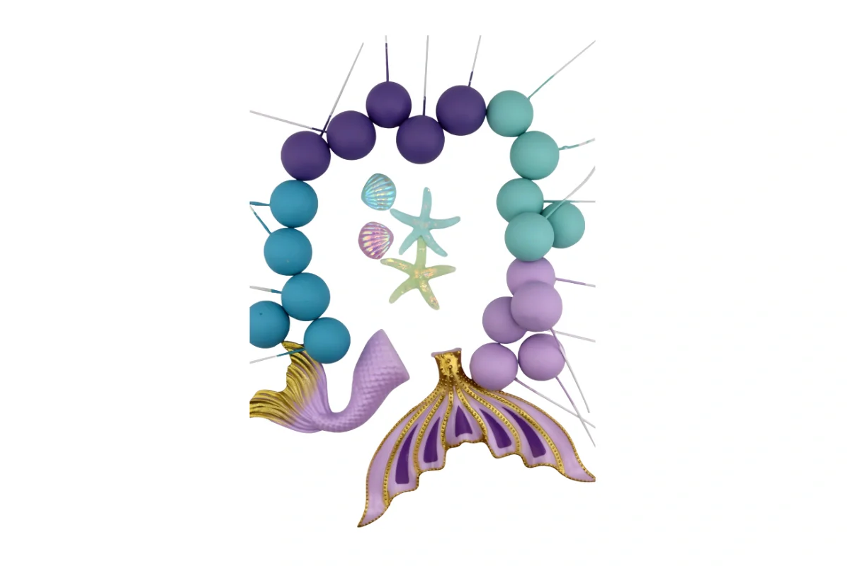 Ocean Mermaid Topper Set - Iconic Cake Art - Image 3