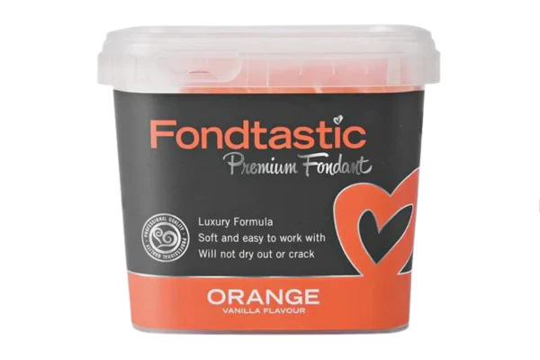 Orange Premium Fondant 1kg - Fondtastic