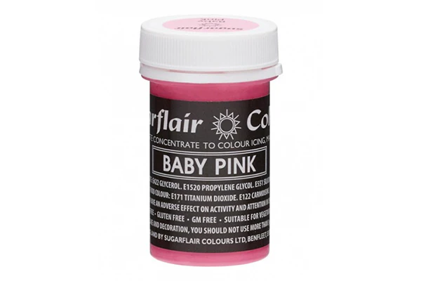 Pastel Baby Pink Paste - Food Colour 25g - Sugarflair