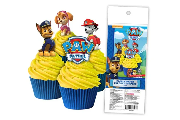Paw Patrol Edible Wafer Cupcake Toppers (16 Pack) - BSC