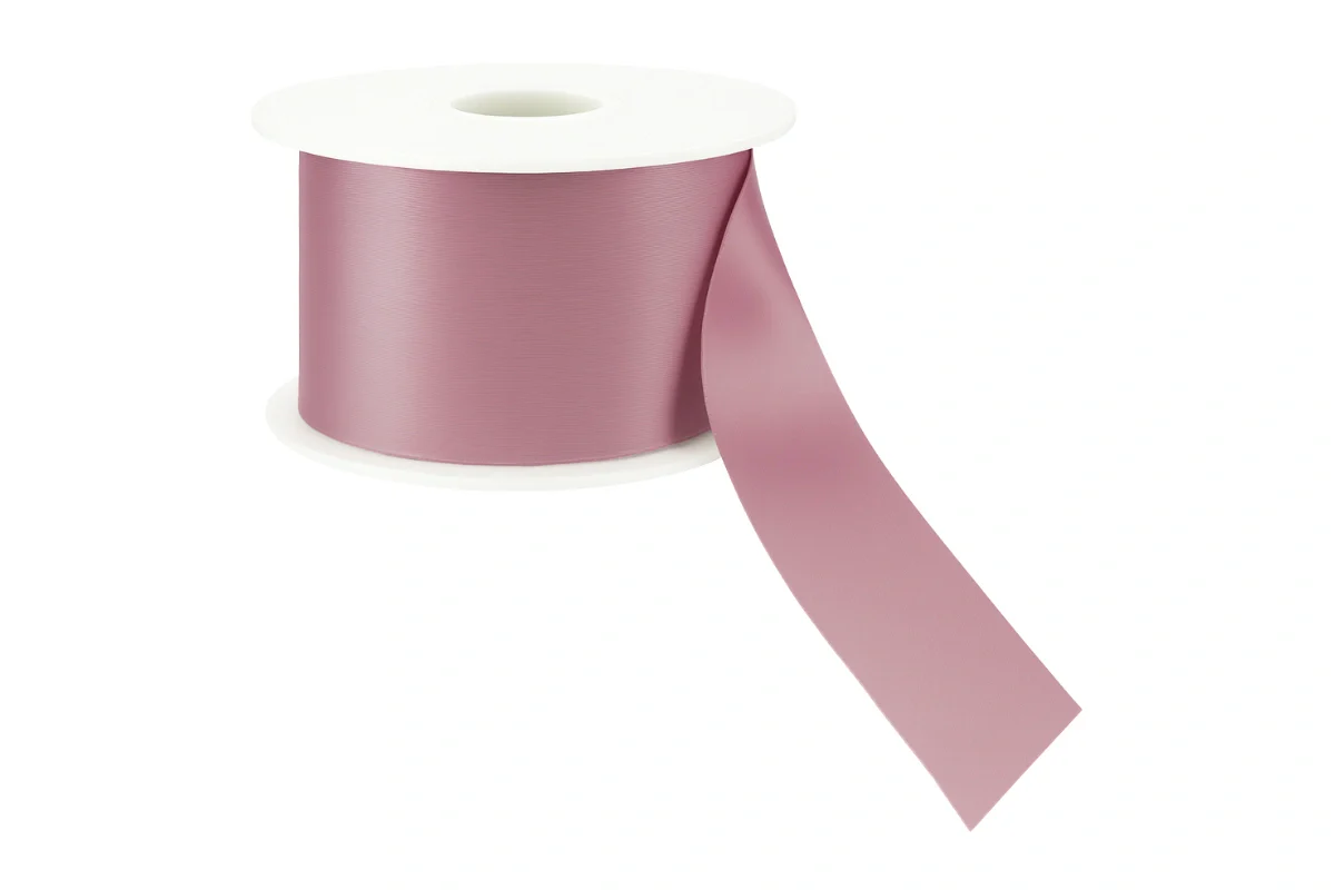 Pink Dusty Satin Ribbon Double Sided 25mm - My Dream Cake