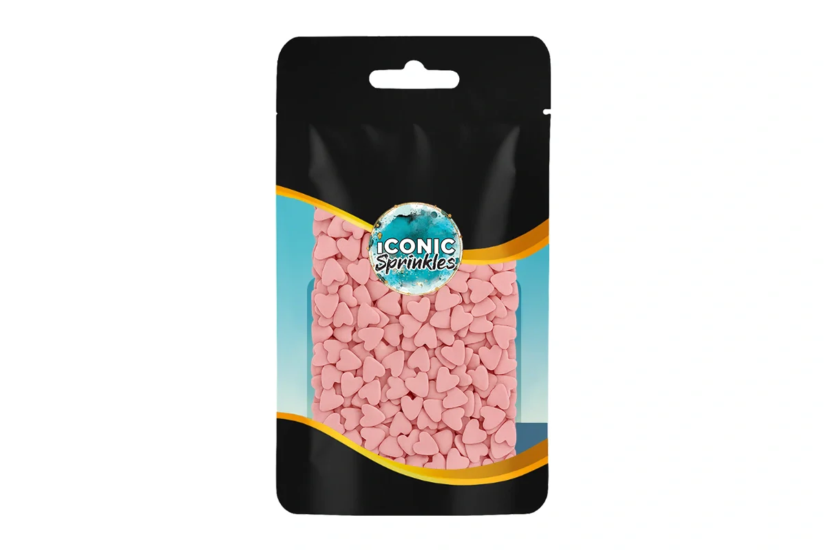 Pink Heart Confetti 30g - Iconic Sprinkles - Image 2