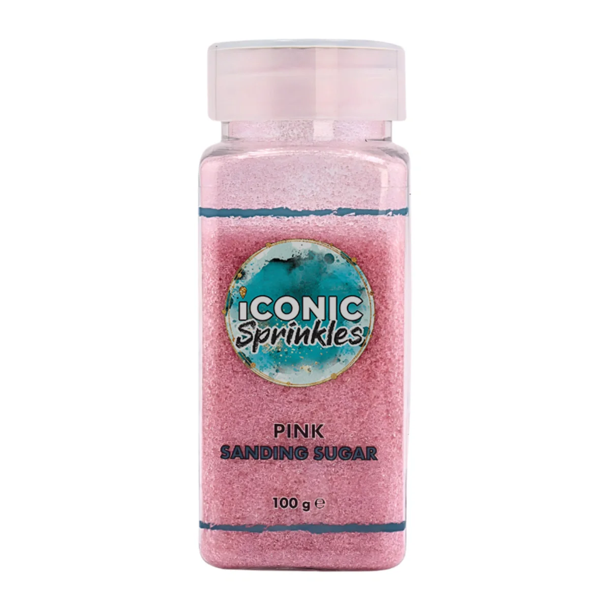 Pink Sanding Sugar 100g - Iconic Sprinkles - Image 2