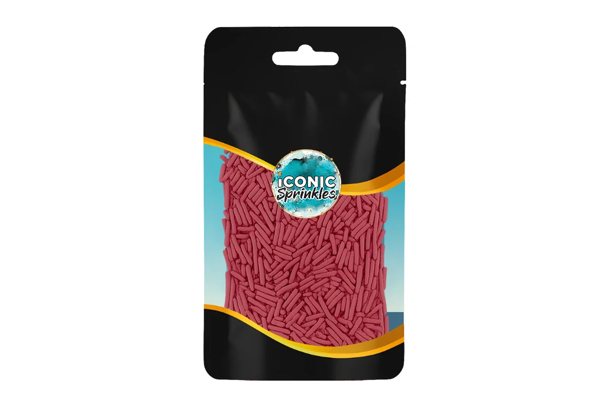 Pink Shiny Jimmies 30g - Iconic Sprinkles - Image 2