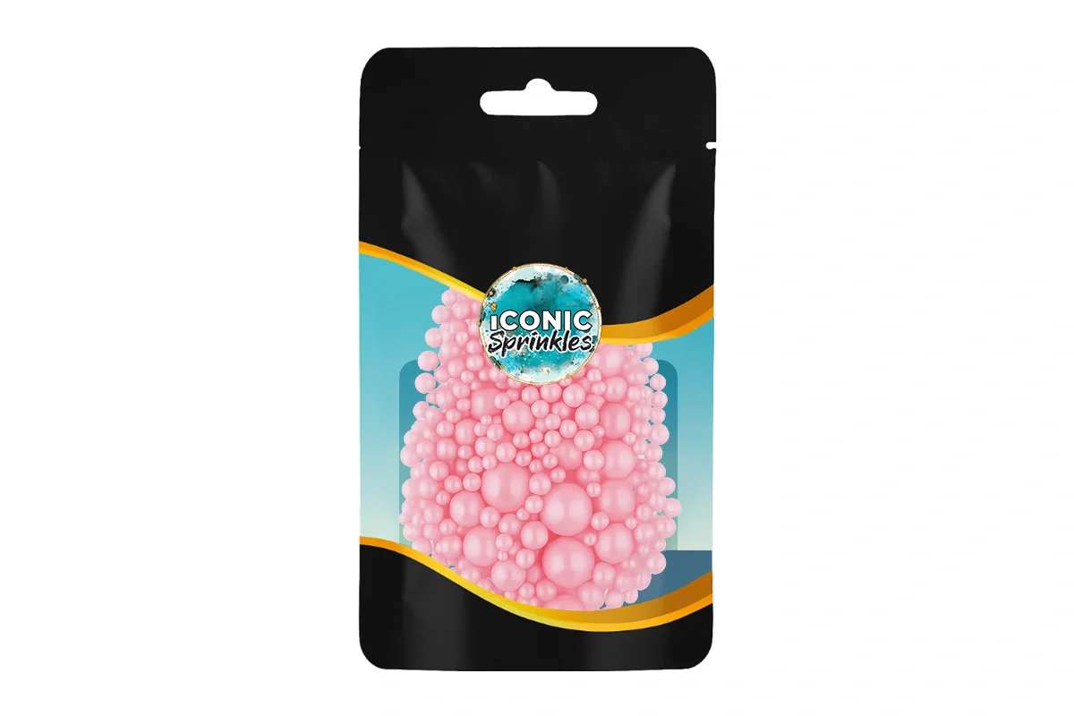 Pink Shiny Pearls 30g - Iconic Sprinkles - Image 2
