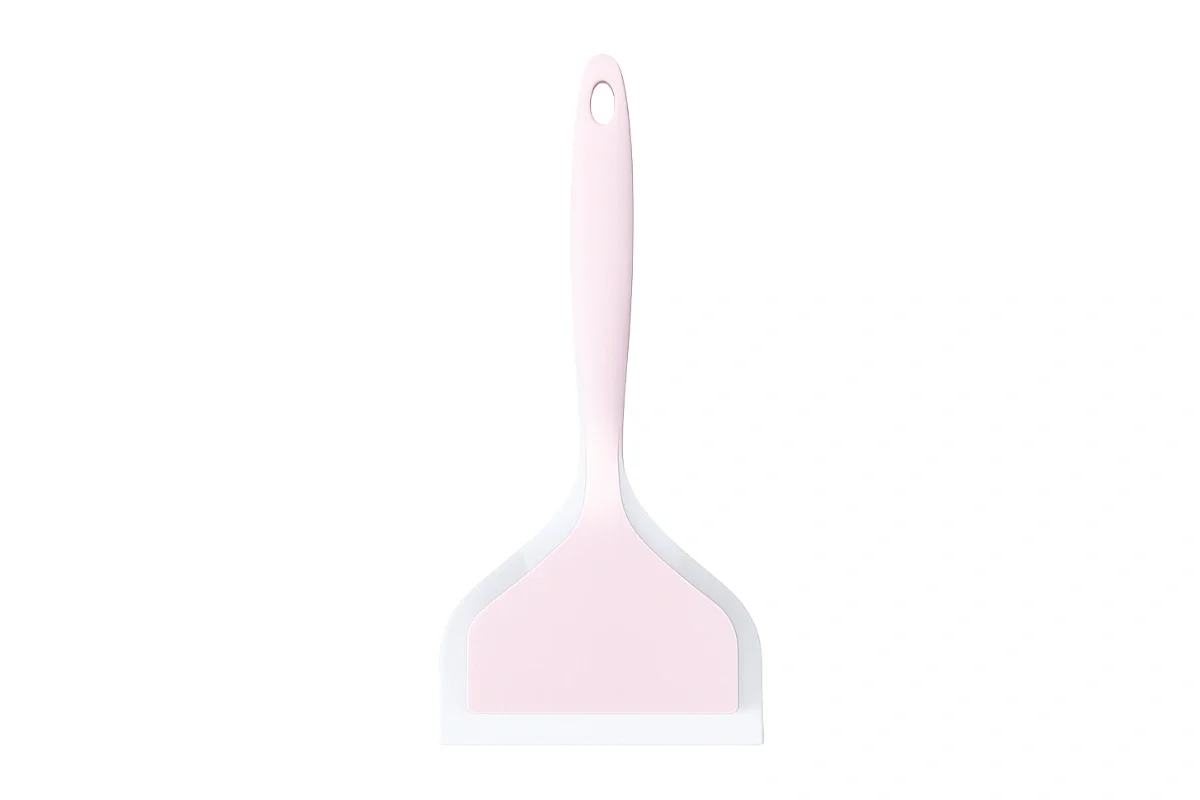 Pink Wide Mouth Silicone Spatula - Iconic Cake Art - Image 2