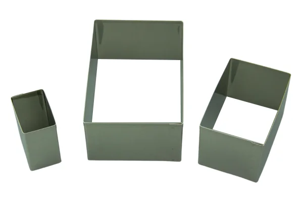 Plain Rectangle Cutter Set (3 Pack) - Ateco - Image 2