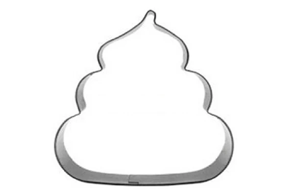 Poop Shape 75mm x 58mm - Iconic Cake Art - Image 2
