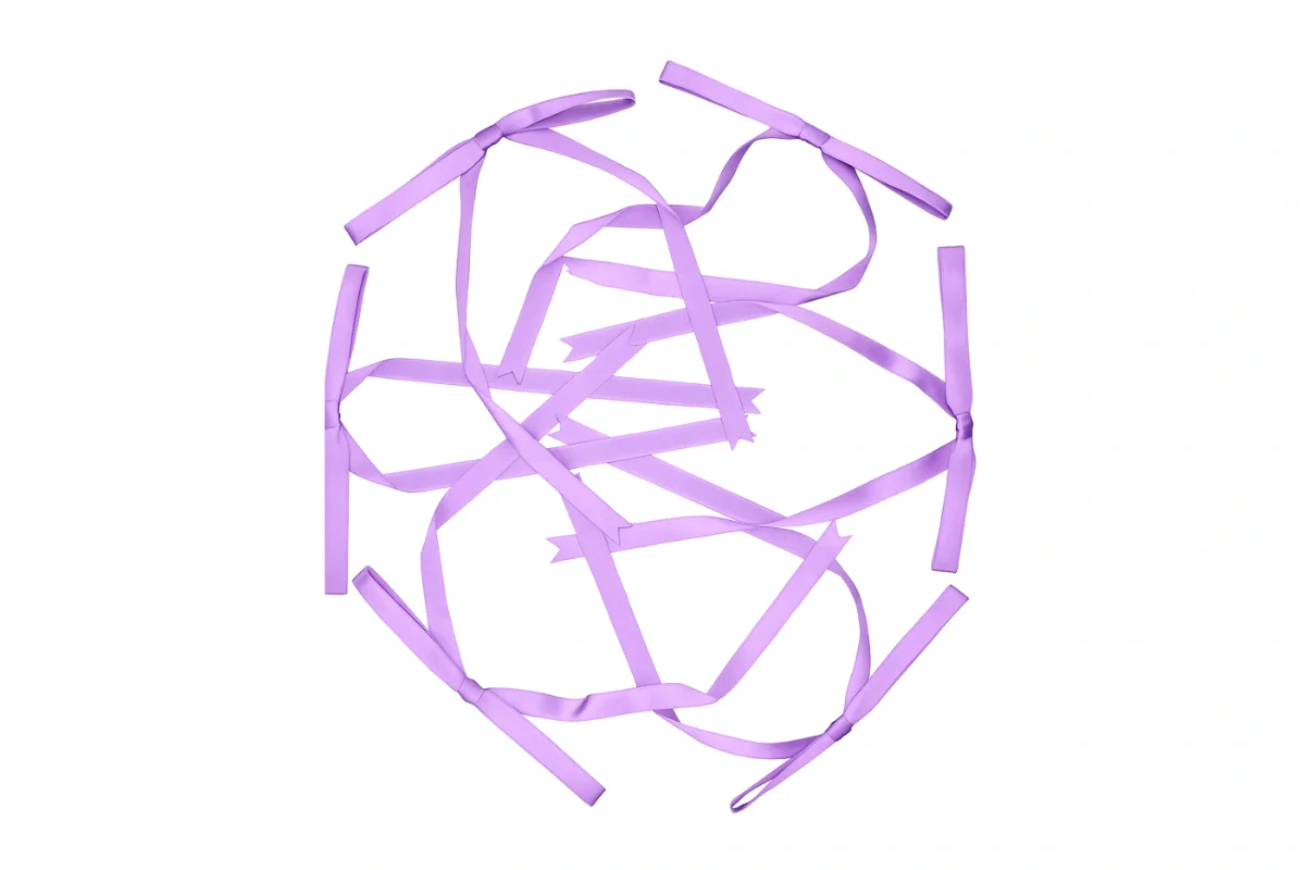 Purple Light Satin Bows - Iconic Cake Art - Image 3