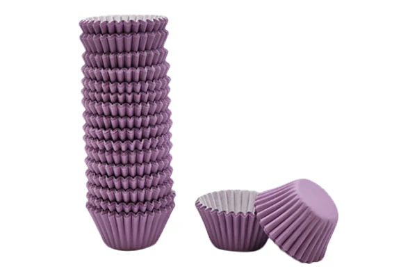 Purple Mini Base - Baking Bulk Cupcake Cases Liner 2.5cm (500 Pack) - Gateau Art