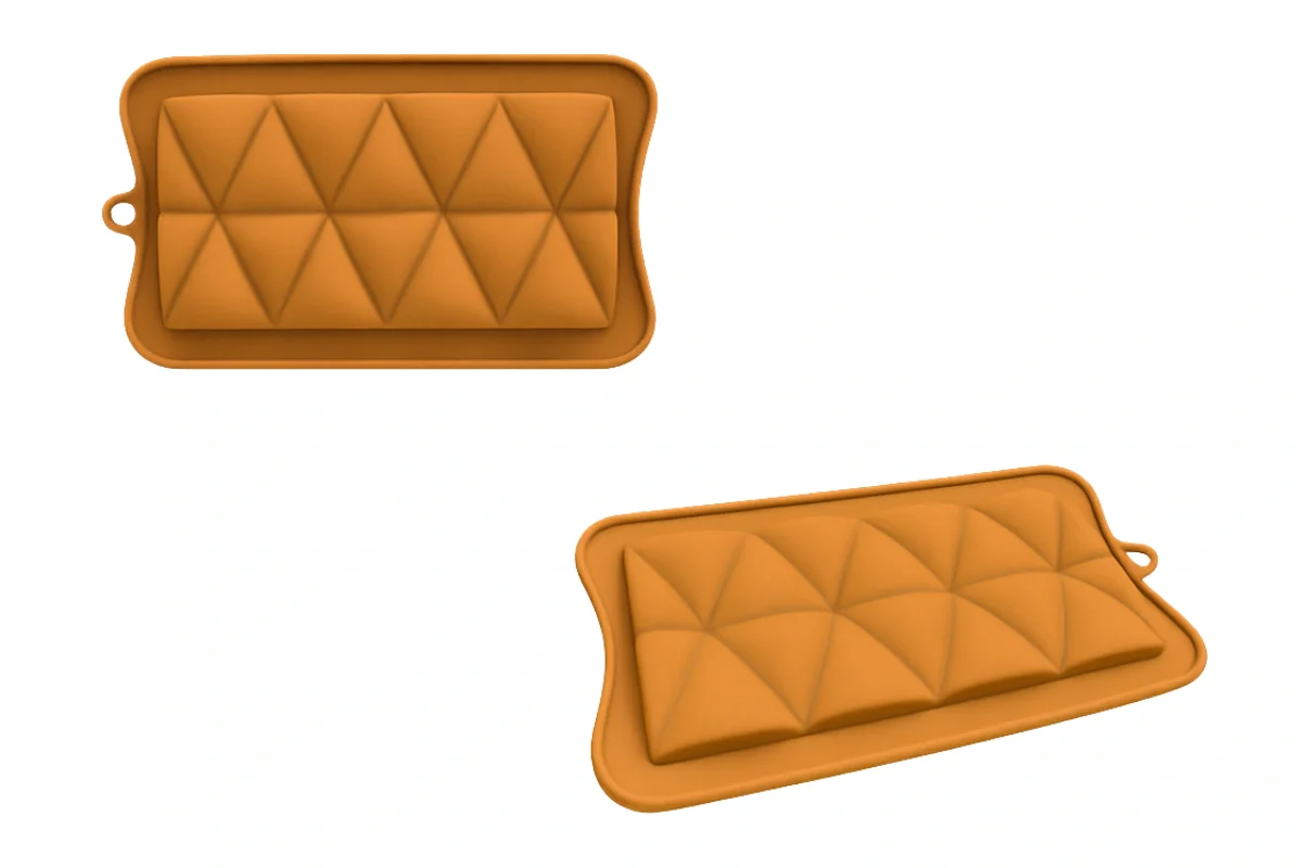 Pyramid Ridge Choc Silicone Mould - Iconic Cake Art - Image 2
