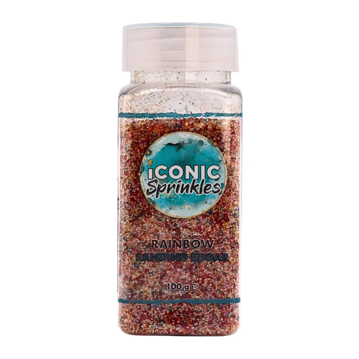 Rainbow Sanding Sugar 100g - Iconic Sprinkles - Image 2