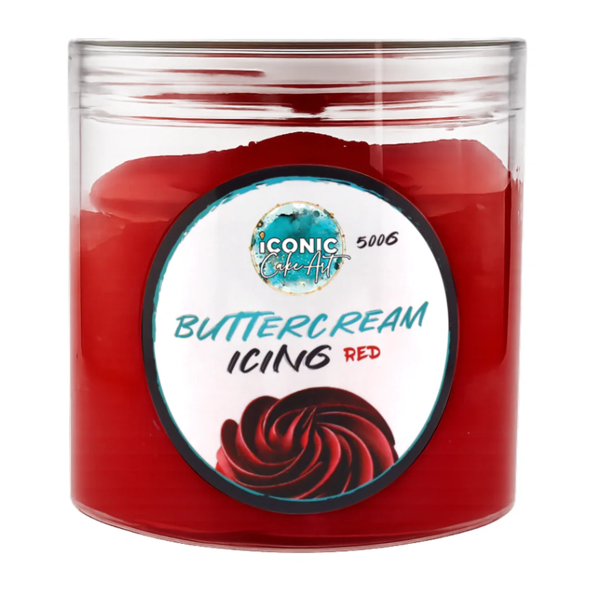 Red Vanilla Ready to Use Buttercream 500g - Iconic Cake Art - Image 2