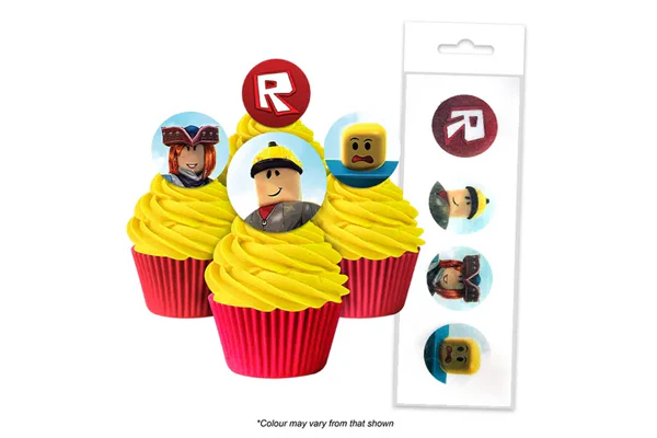Roblox Edible Wafer Cupcake Toppers (16 Pack) - BSC