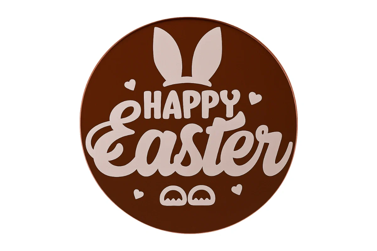 Rose Gold Easter Toppers (6 Pack) - Iconic Cake Art - Image 3