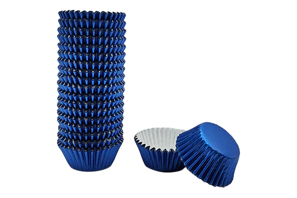Royal Blue Mini Base - Baking Bulk Cupcake Cases Liner 3.5cm (500 Pack) - Gateau Art
