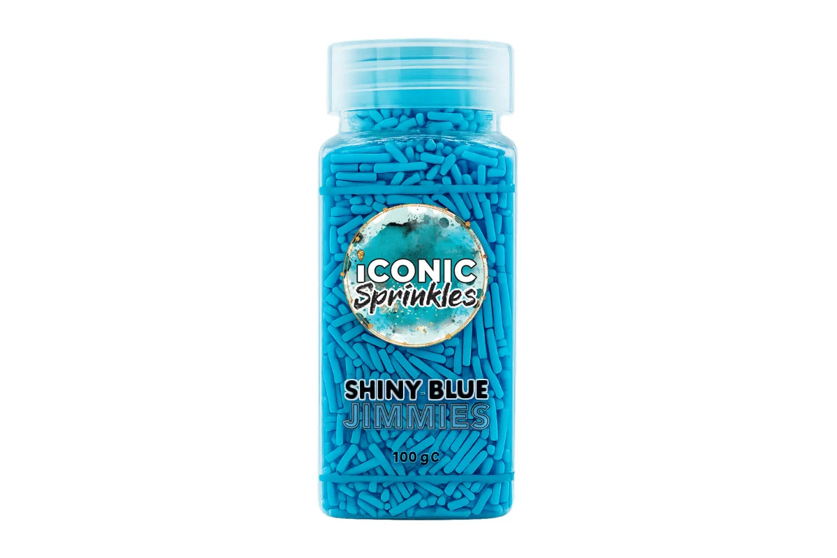 Royal Blue Shiny Jimmies 100g - Iconic Sprinkles - Image 2