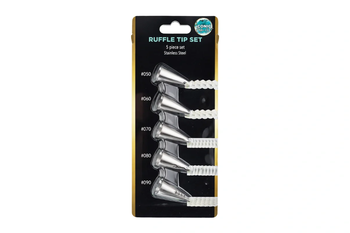 Ruffle Tip Set (5 Pack) - Iconic Cake Art - Image 3
