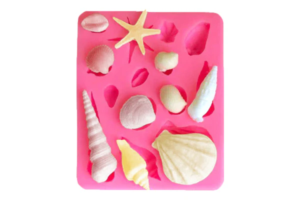 Sea Shells Mould 1 - Silicone - Iconic Cake Art - Image 2