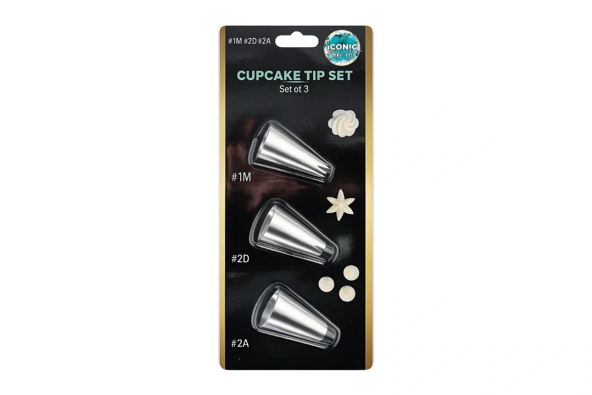 Set Cupcake Tip (3 Pack) - Iconic Cake Art - Image 2