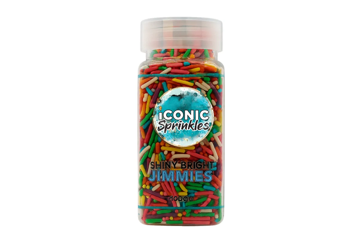 Shiny Bright Jimmies 100g - Iconic Sprinkles - Image 2