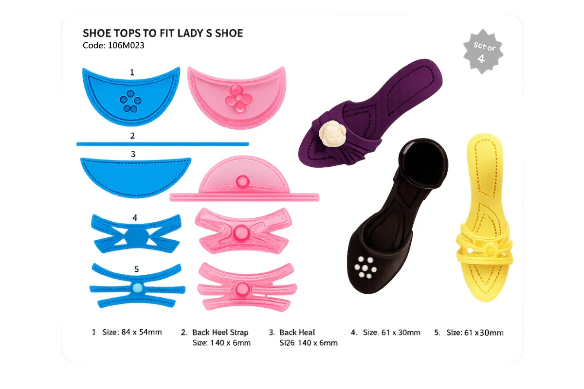 Shoe Tops to Fit Ladys - Cutters (4 Pack) - JEM