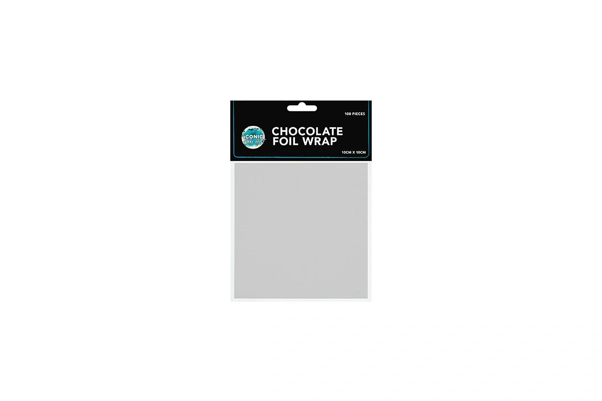 Silver Chocolate Wrap 4 Inch - Iconic Cake Art - Image 2