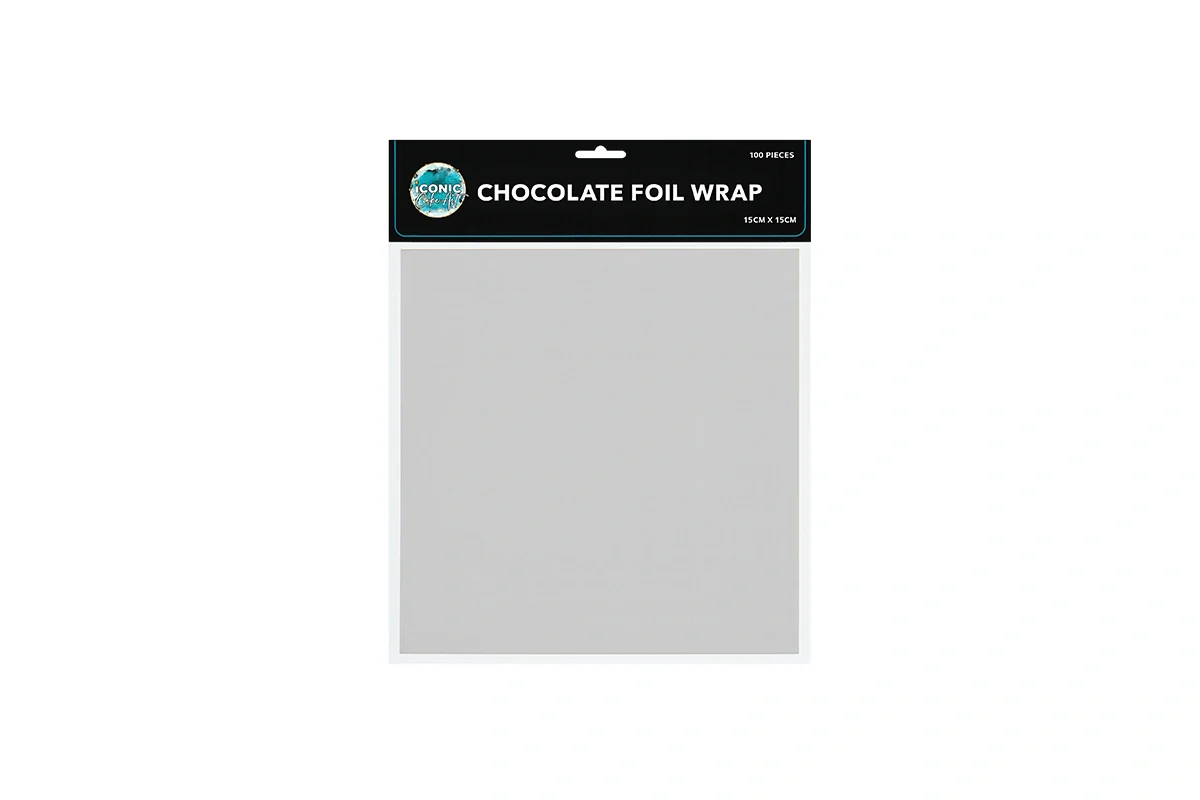 Silver Chocolate Wrap 6 Inch - Iconic Cake Art - Image 2