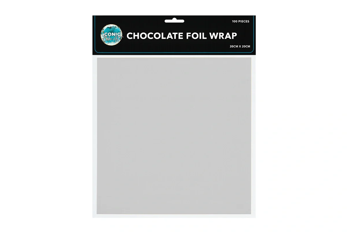 Silver Chocolate Wrap 8 Inch - Iconic Cake Art - Image 2