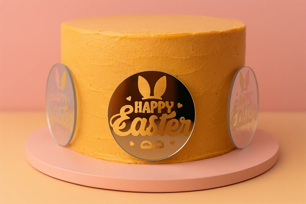 Silver Easter Toppers (6 Pack) - Iconic Cake Art - Image 2