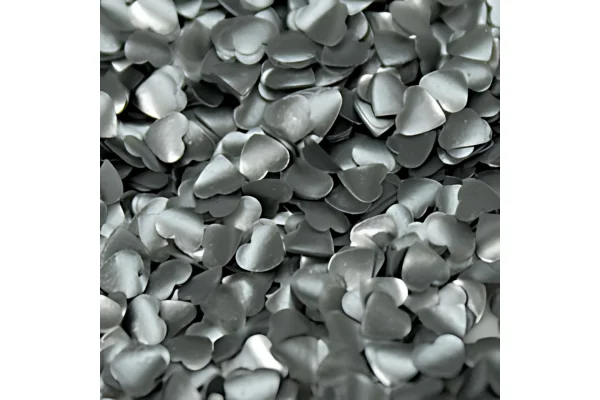 Silver Hearts - Edible Cake Sparkles - Cake Decorations - Rainbow Dust - Image 2