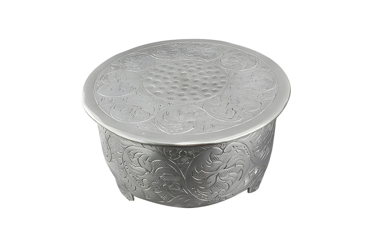 Silver Round 12 Hand Crafted Plateau Style Cake Stand - Iconic Cake Art - Image 4