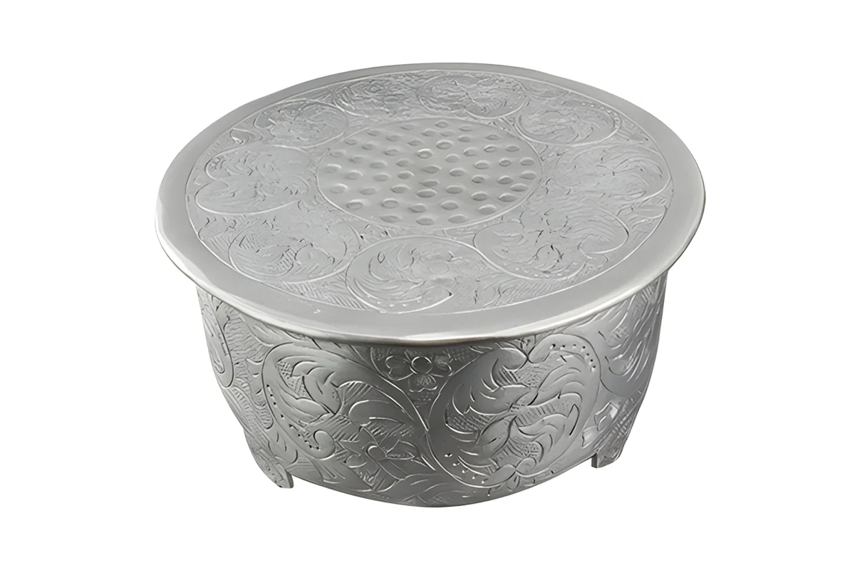 Silver Round 16 Hand Crafted Plateau Style Cake Stand - Iconic Cake Art - Image 4
