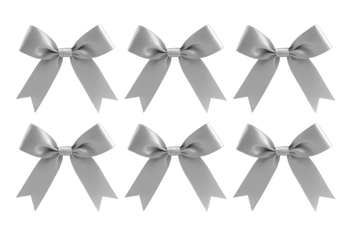 Silver Satin Bows - Iconic Cake Art - Image 2