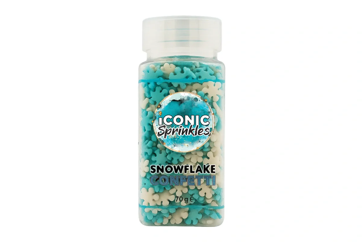 Snowflake Confetti 100g - Iconic Sprinkles - Image 2