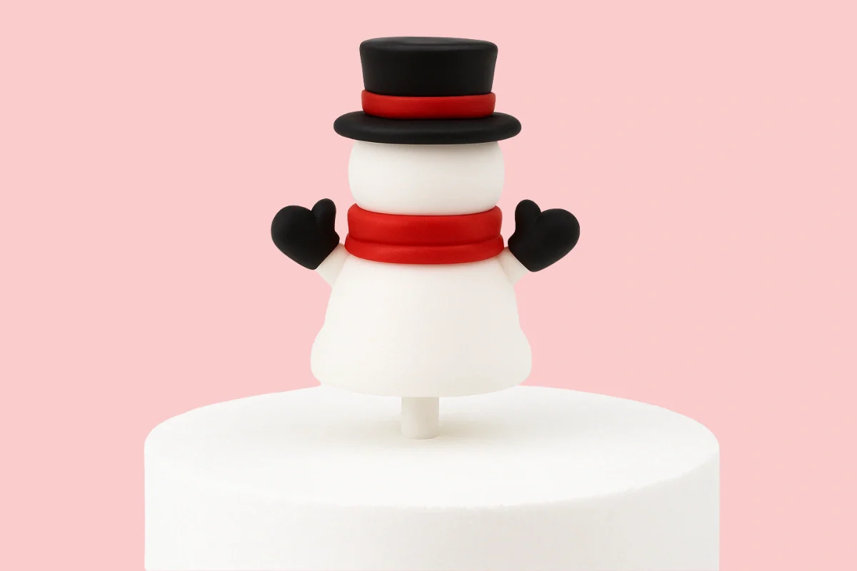 Snowman Toppers (6 Pack) - Iconic Cake Art - Image 2
