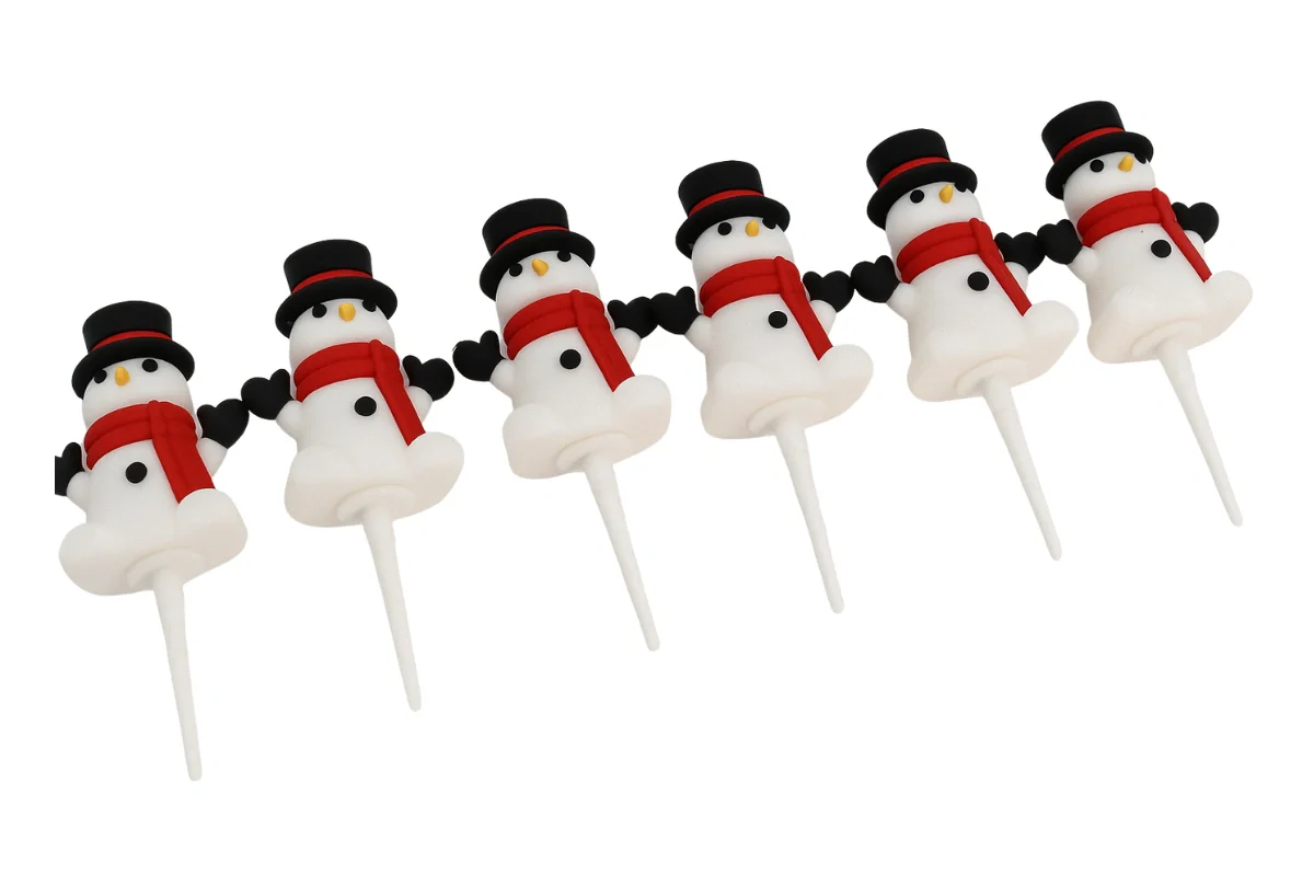Snowman Toppers (6 Pack) - Iconic Cake Art - Image 5