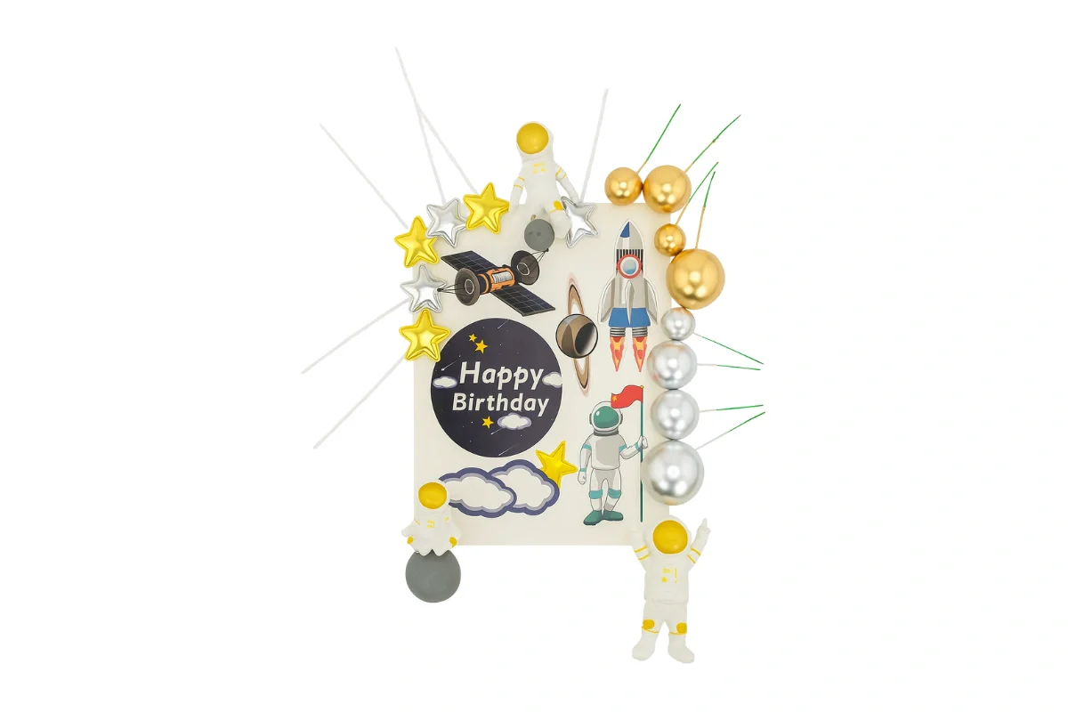 Space Cake Topper Set - Iconic Cake Art - Image 3