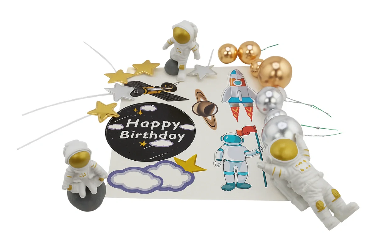 Space Cake Topper Set - Iconic Cake Art - Image 4