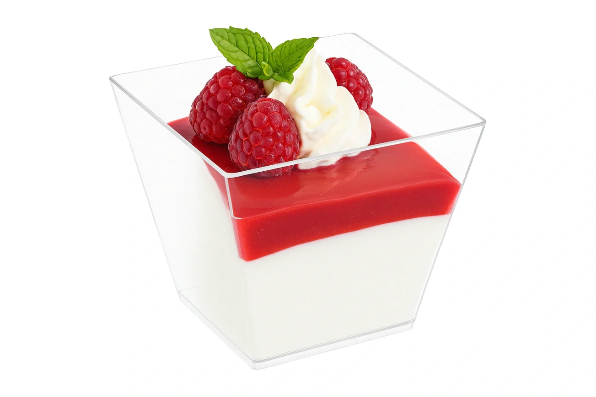 Square Dessert Cup 240ml (10 Pack) - Iconic Cake Art - Image 2