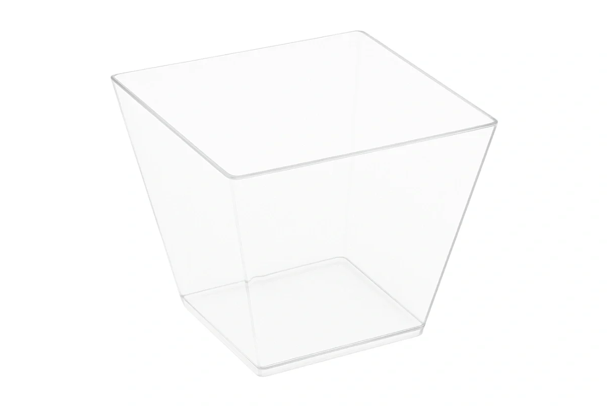 Square Dessert Cup 240ml (10 Pack) - Iconic Cake Art - Image 3