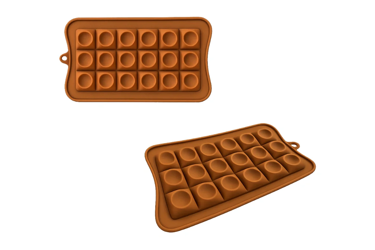 Square Dome Choc Silicone Mould - Iconic Cake Art - Image 2