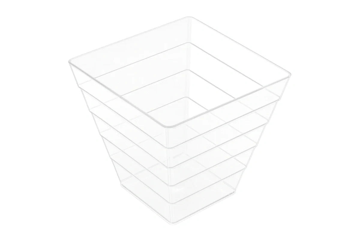 Square Mini Dessert Cup 60ml (10 Pack) - Iconic Cake Art - Image 3