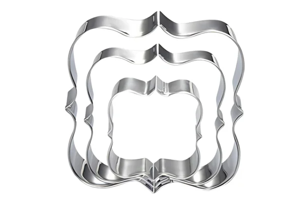 Square Plaque Cutter Set - Cookie Cutters - (3 Pack) - Iconic Cake Art - Image 2