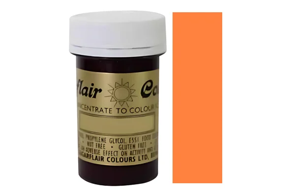 Tangerine Spectral Paste - Fondant and Buttercream Colour 25g - Sugarflair - Image 2