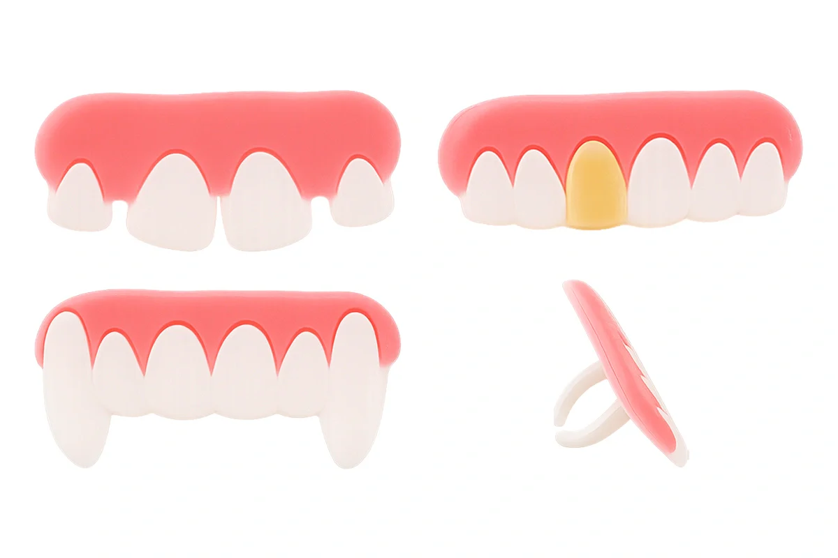 Teeth and Gum Cupcake Rings (6 Pack) - Bakery Crafts